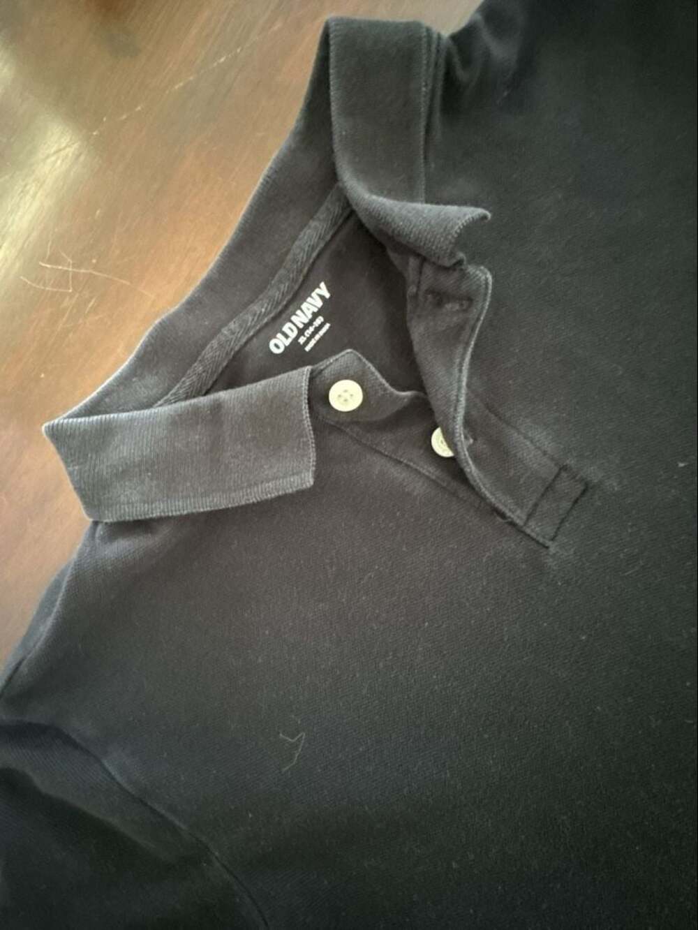 Old Navy Boys Black Pique Polo Shirt Size XL 14/16